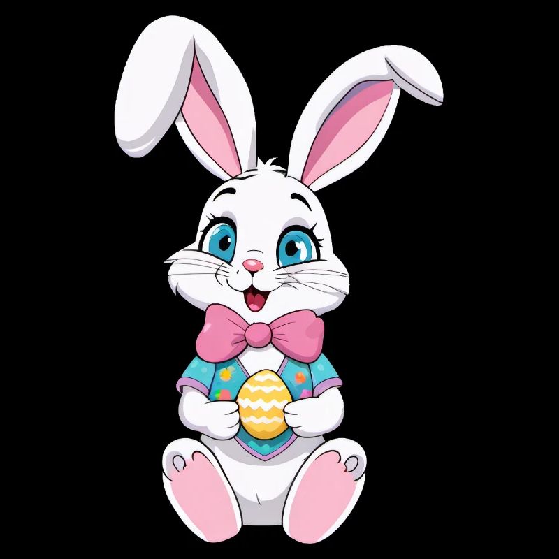 Easter bunny with Easter eggs