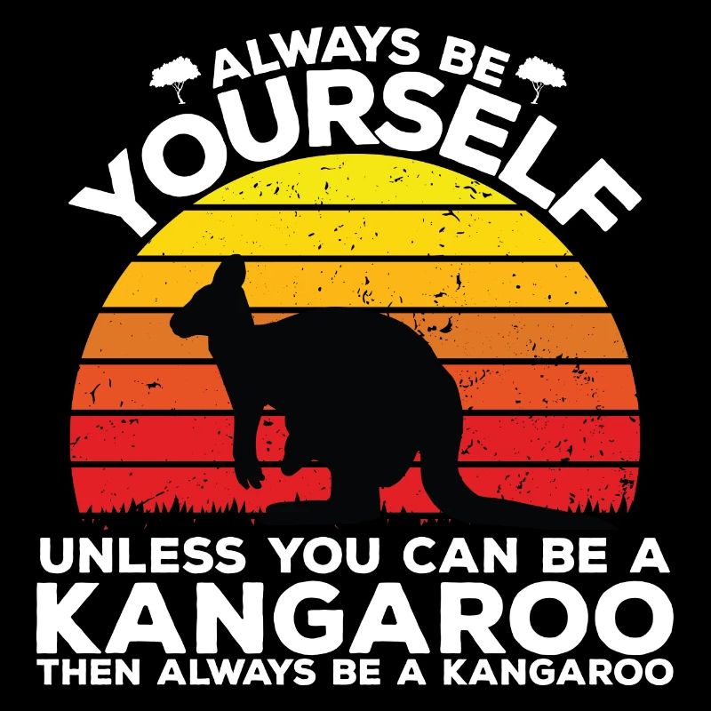 Sei ein Känguru