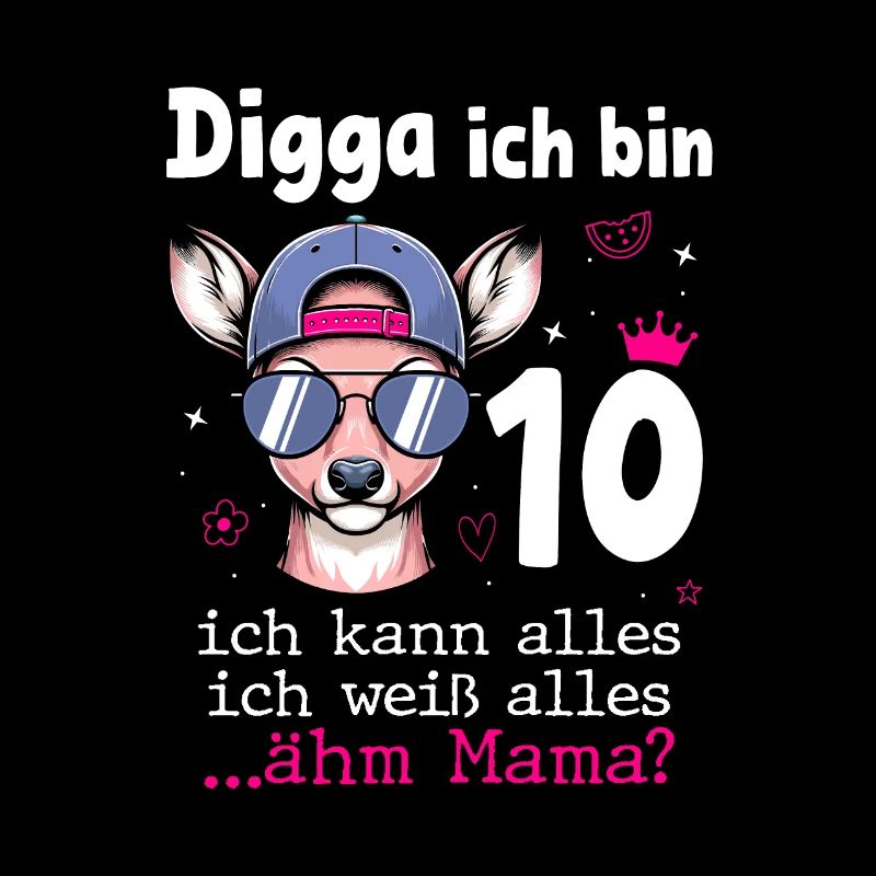 Digga Ich Bin 10 Kindergeburtstag Mädchen