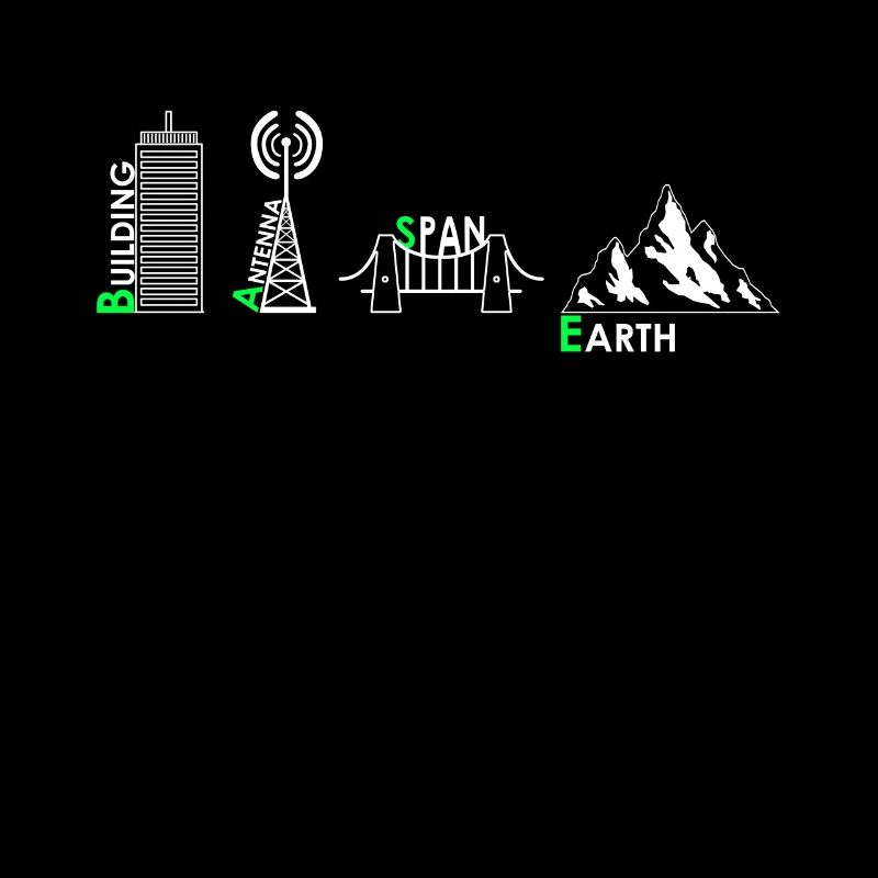 Base Jump Jumping Fallschirm Exterm Sport Shirt