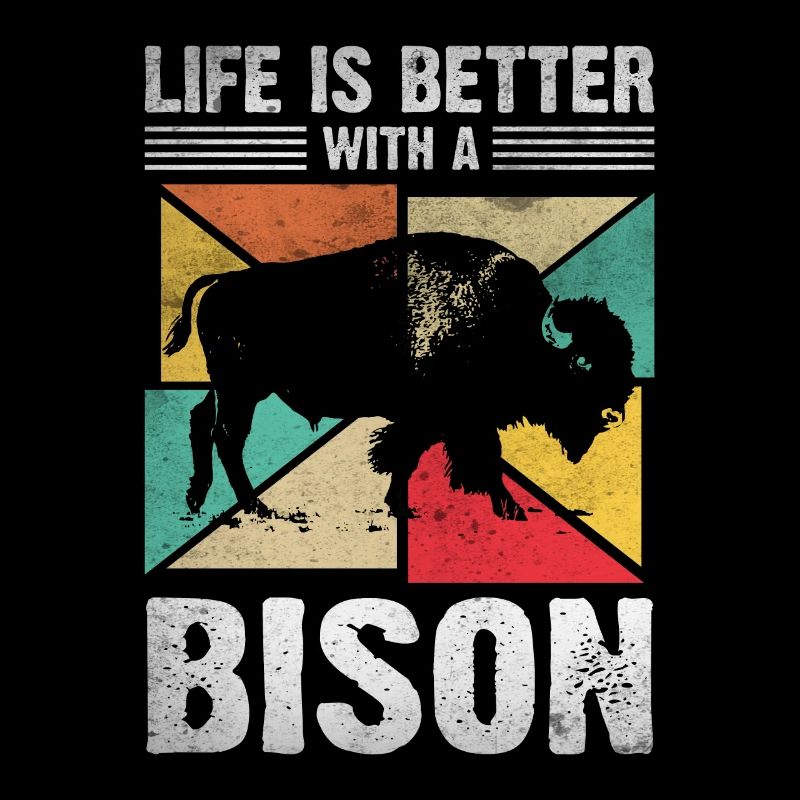 La vie est meilleure avec un bison