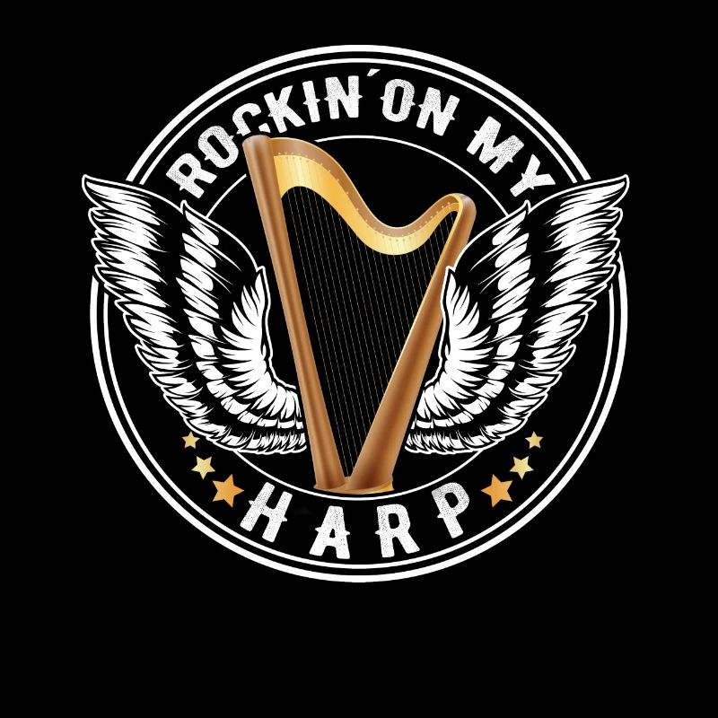 Harfenspieler Musiker Harfinist Harfner Harfe