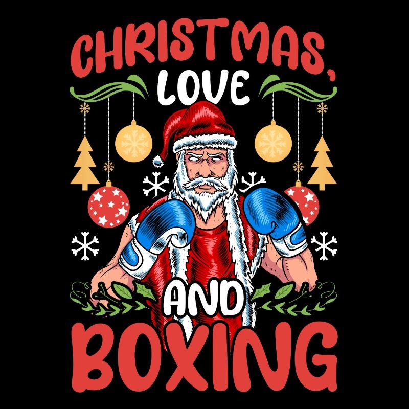 Christmas Love Boxing Boxer Weihnachtsgeschenk
