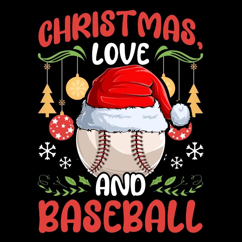 Baseball Player Team Club Christmas Love