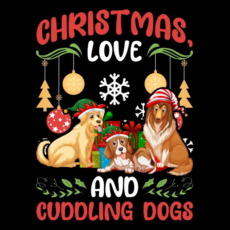 Hund Mops Tierliebe Weihnachten, Liebe und Hunde