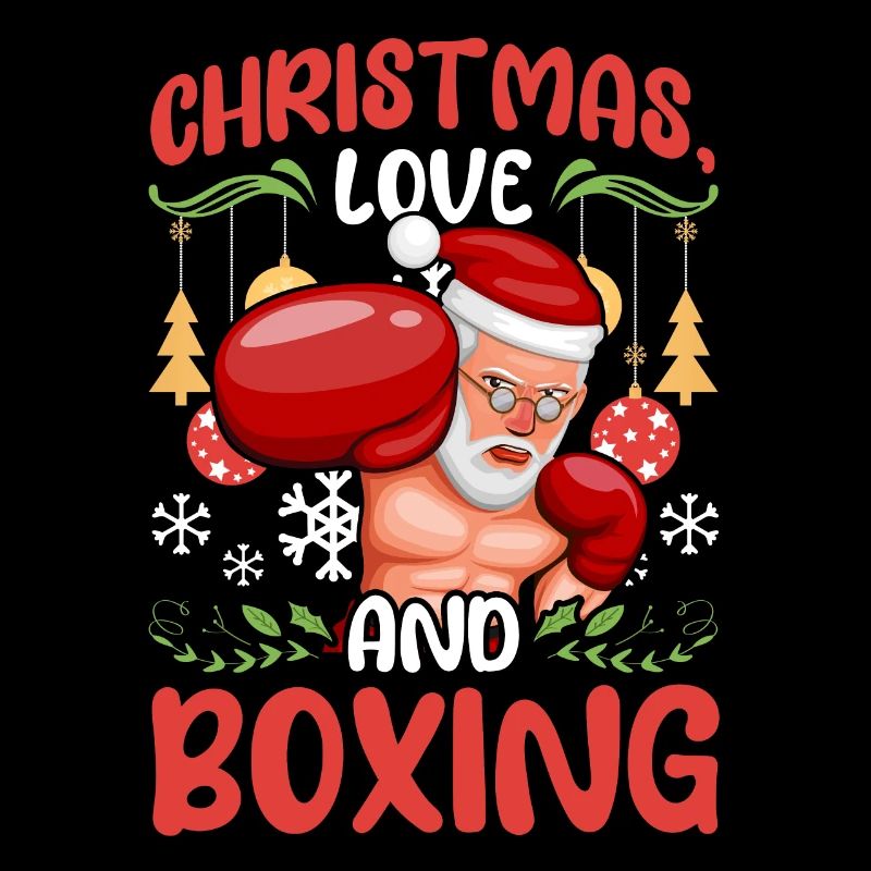 Christmas Love Boxing Boxer Weihnachtsgeschenk