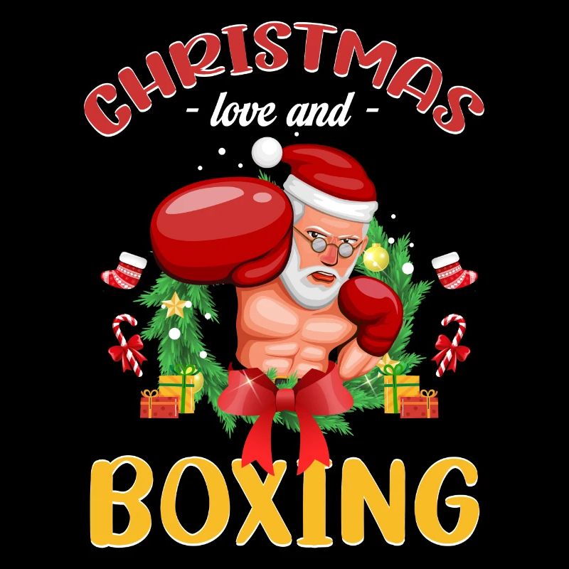 Christmas Love Boxing Boxer Weihnachtsgeschenk