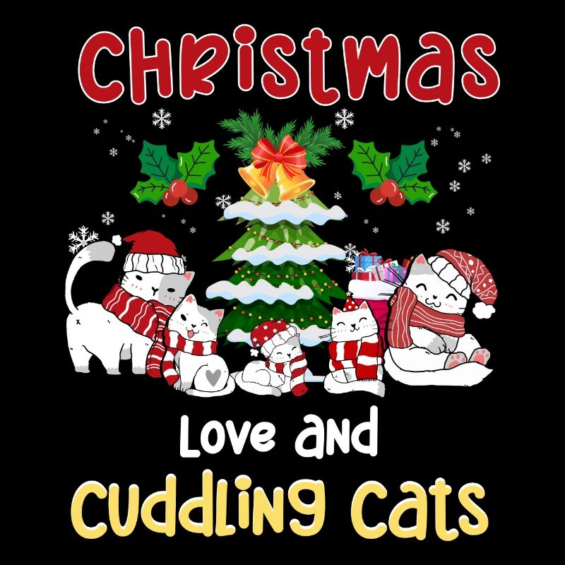 Cat Cuddle Animal Love Christmas, Love Cats
