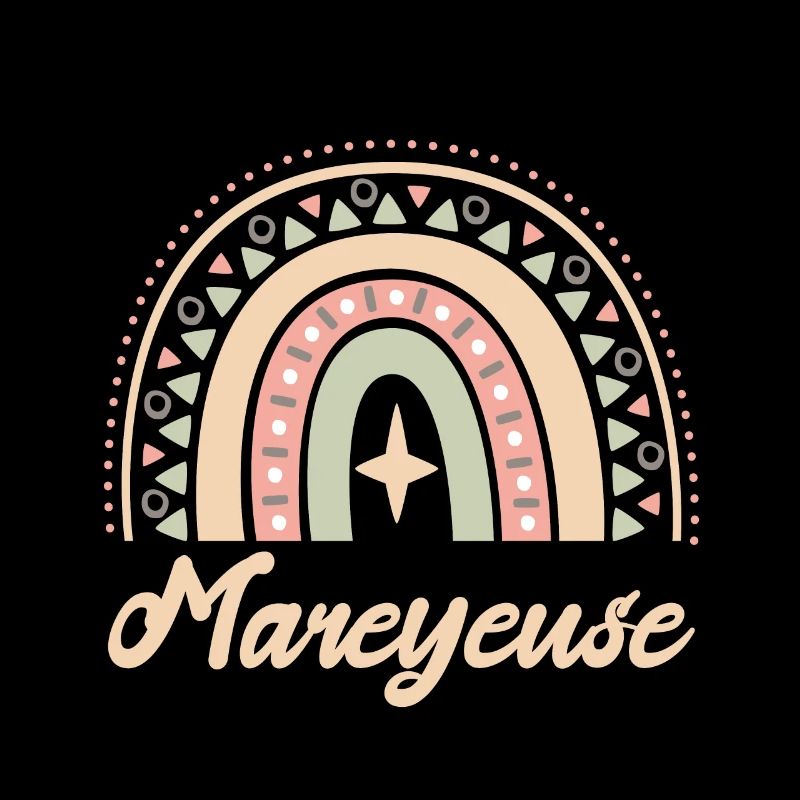 Cadeau Mareyeuse. Boho Rainbow mareyeuse.