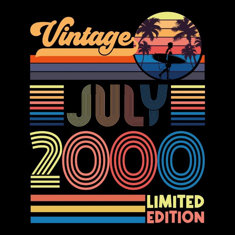 Anniversary July 2000. Gift July 2000.