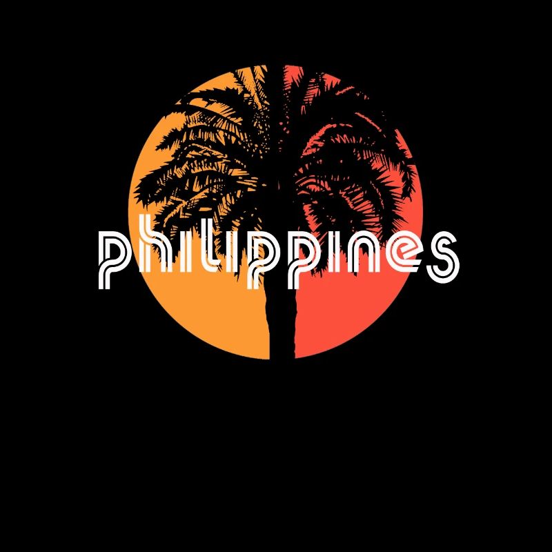 Philippines Artistic Vacation Souvenir Palm Tree