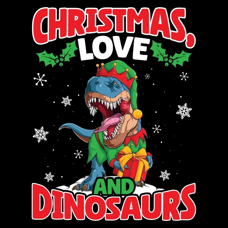 Dino Boy Enfants Noël Amour Dinosaure