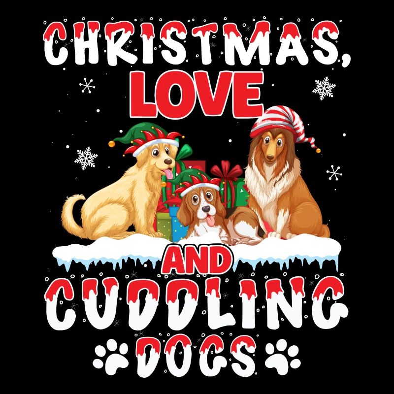 Hund Mops Tierliebe Weihnachten, Liebe und Hunde