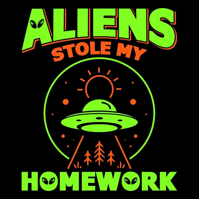 Schulbeginn, Schulanfang, Alien, Schüler Schule