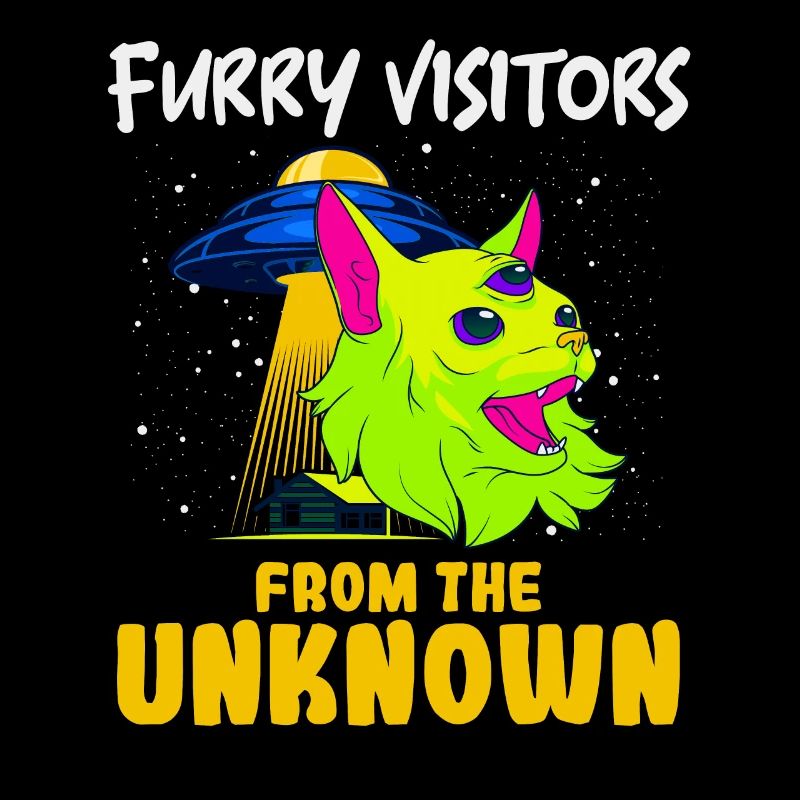 Chat Alien, OVNI, UAP, Espace, Objet Volant Spatial