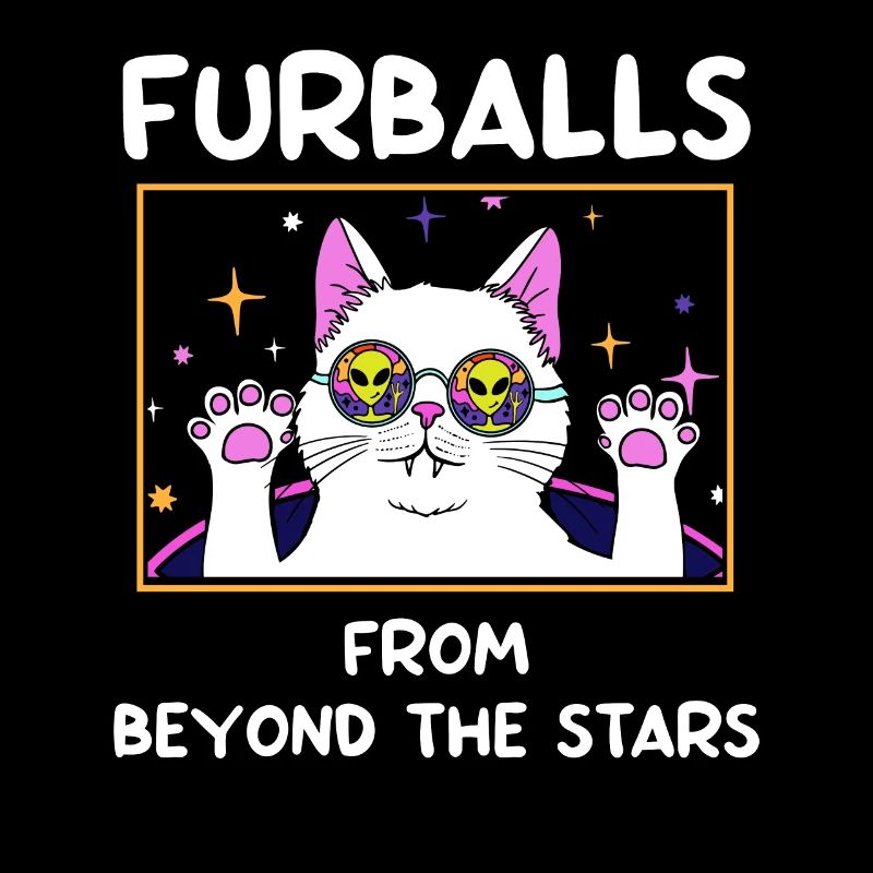 Katze Alien, UFO, UAP, Space, Weltraum Flugobjekt