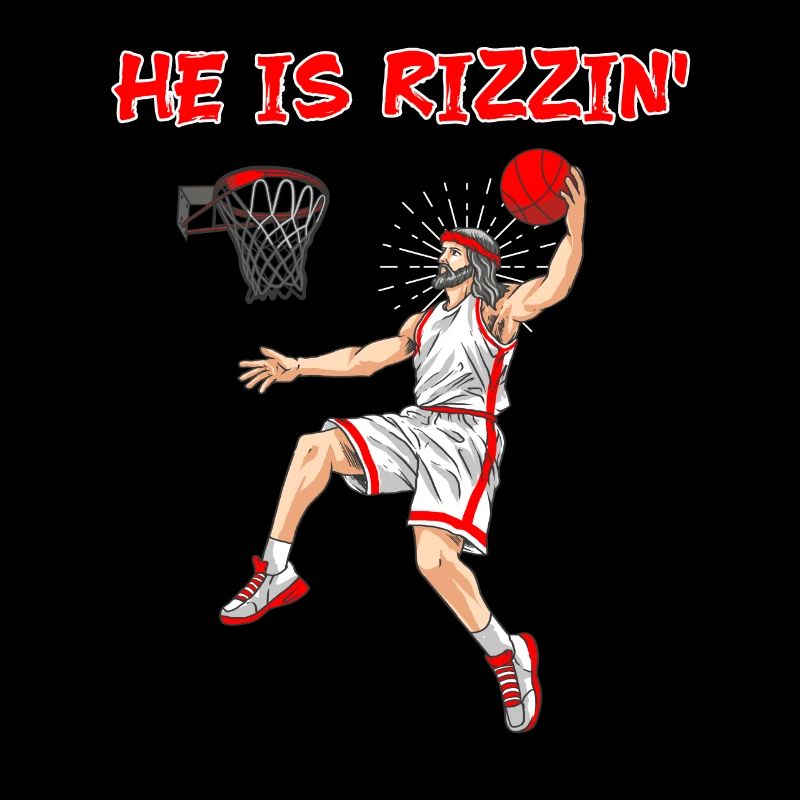 He is risen! Outfit for Easter, Basketball Jesus