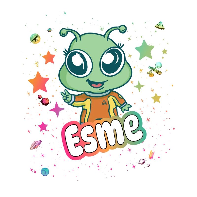 ESME - Schöner Mädchen Name mit süßem Alien