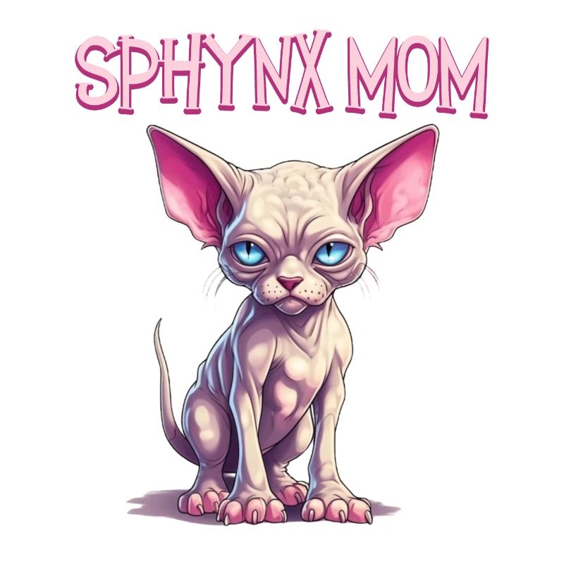 Sphynx Cats Mom, Cat Lover Naked Cat