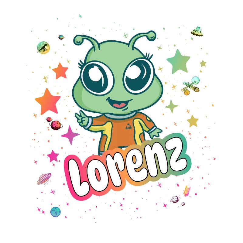 LORENZ - Beau nom de garçon avec un extraterrestre mignon