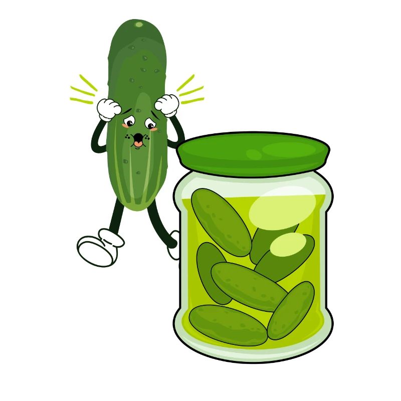 Cheeky Cucumber Jar: Vegetarian, Vegan