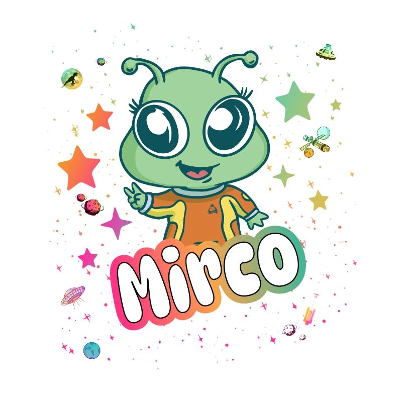 MIRCO - Schöner Junge Name mit süßem Alien