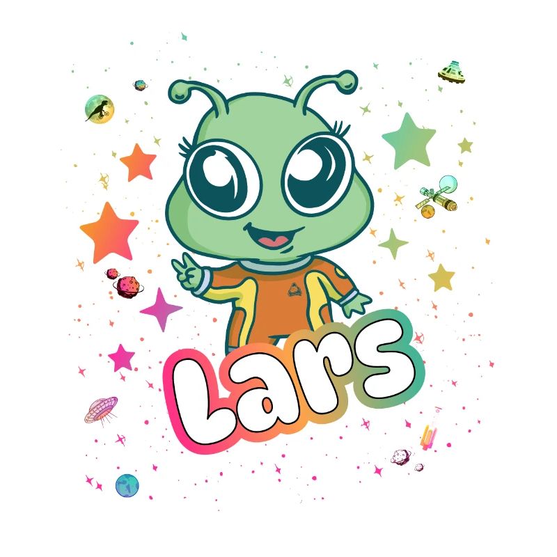 LARS - Schöner Junge Name mit süßem Alien