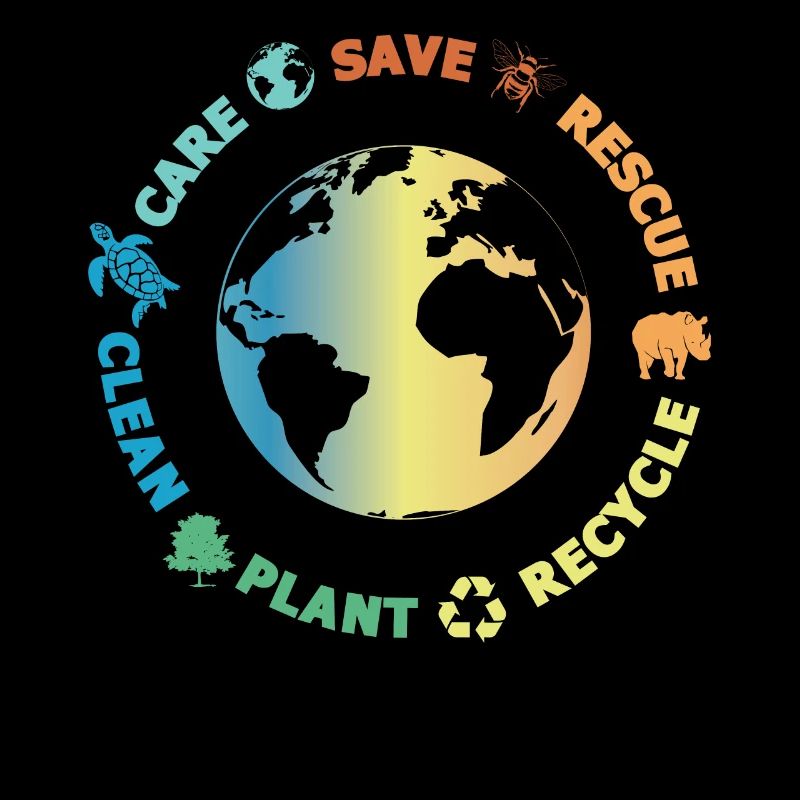 Rette Tiere Recyceln Tag Der Erde, Rette Den Ozean