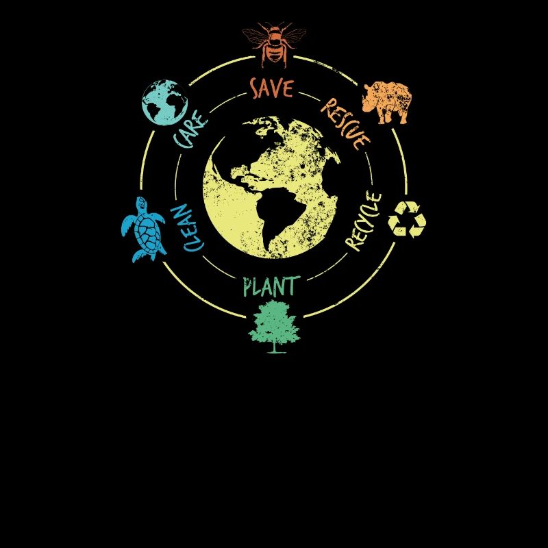 Rette Tiere Recyceln Tag Der Erde, Rette Den Ozean