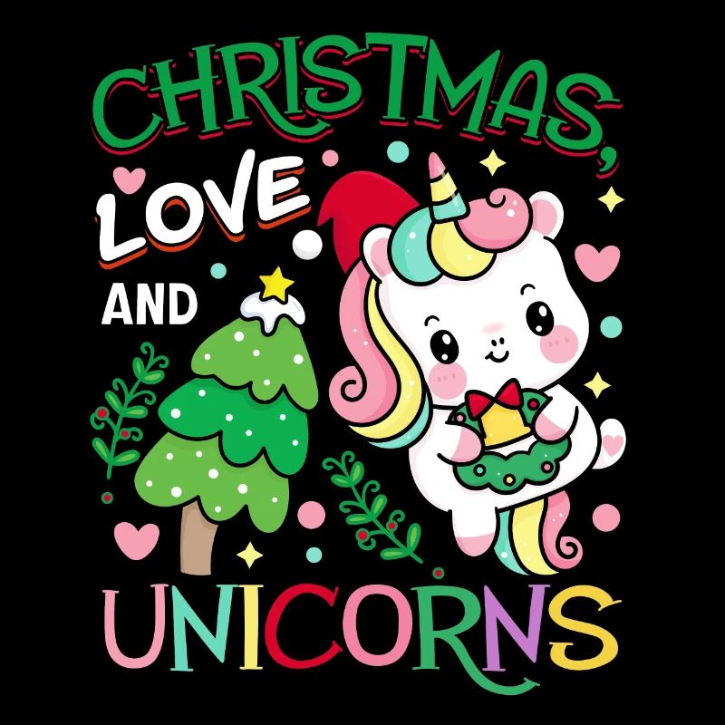 Licorne Chevaux Cavaliers Noël Amour Équitation