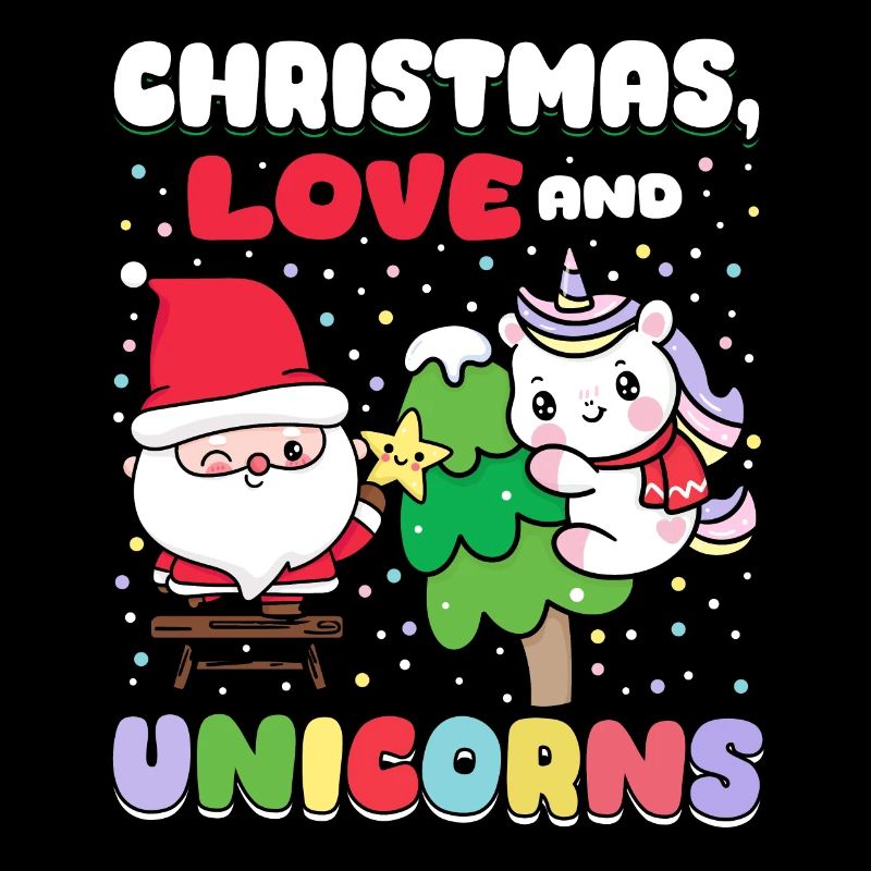 Licorne Chevaux Cavaliers Noël Amour Équitation