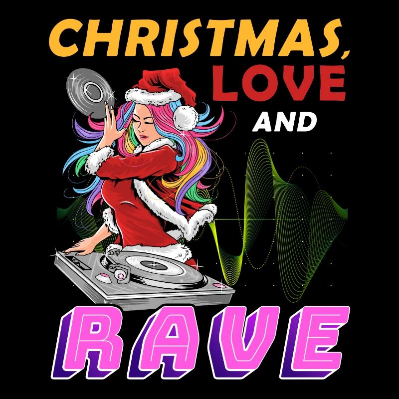 Weihnachten Disco, Rave, Techno, House, Goa, Party