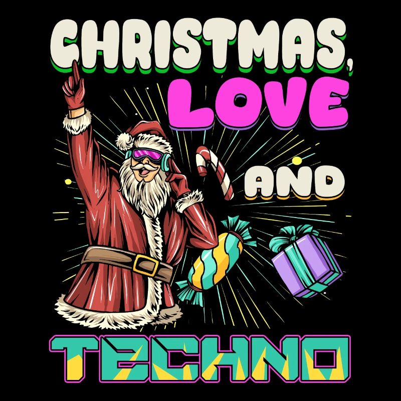 Weihnachten Disco, Rave, Techno, House, Goa, Party