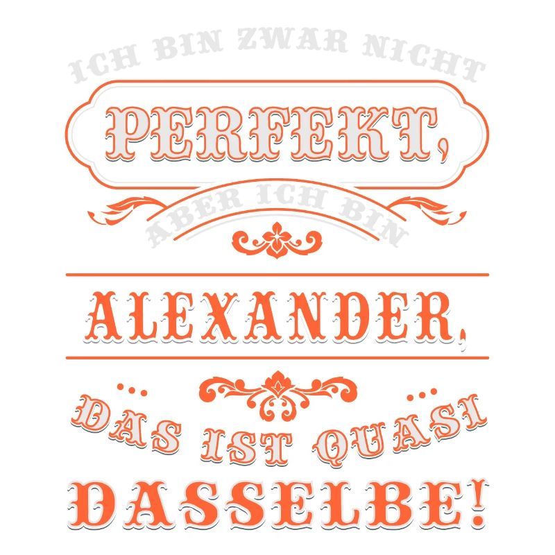 Funny ALEXANDER for Name Day with Name Name