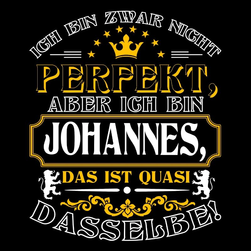 Funny JOHANNES for Name Day with Name Name