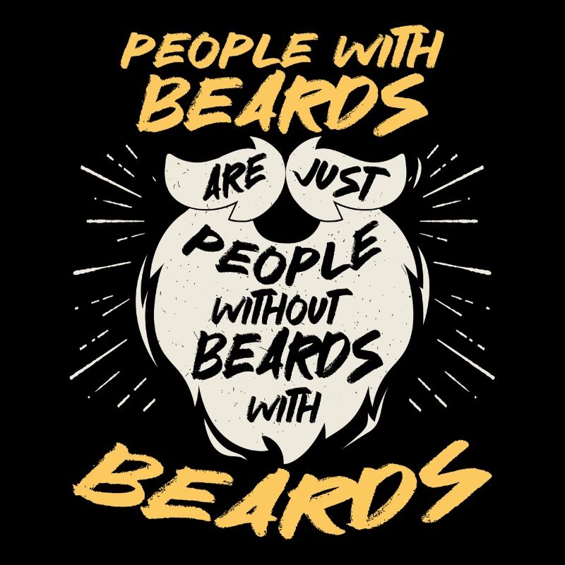 Des gens avec des barbes ! Citation de barbe de coiffeur drôle