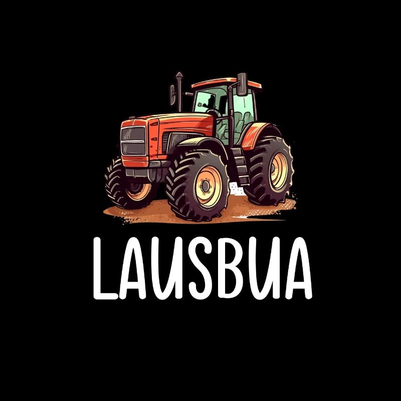 Lausbua Traktor Bayerischer Dialekt Herren