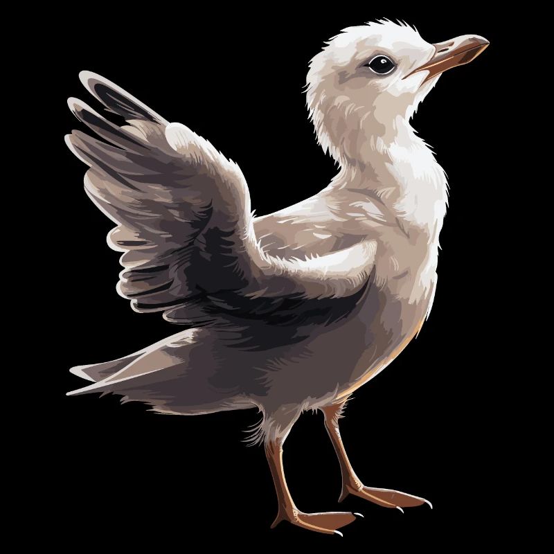 Bébé mouette Seabird