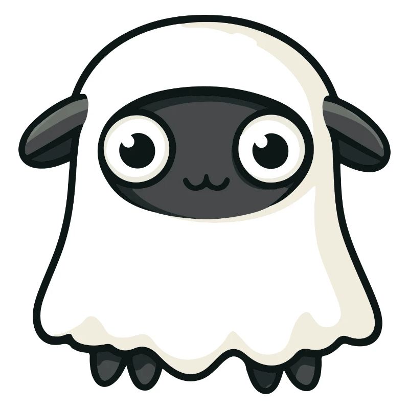 Sheep Halloween Funny Ghost