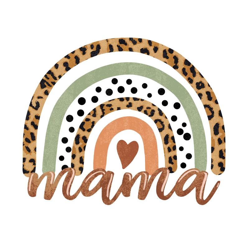 Rainbow mom gift wild pattern beautiful