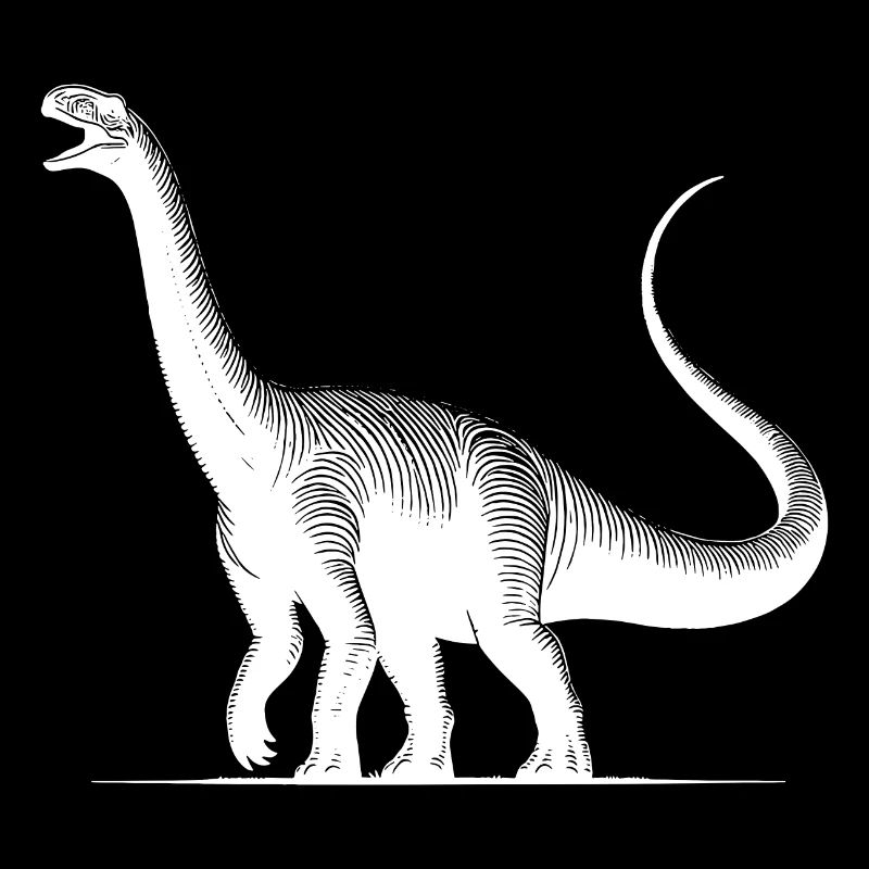 Dino géant Diplodocus dinosaure sauropode