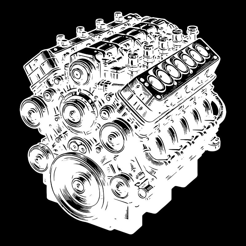 Engine Block Cylinder Displacement Fan Engine