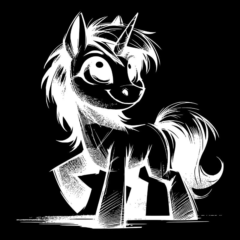 Magical Unicorn Magic Pencil Sketch