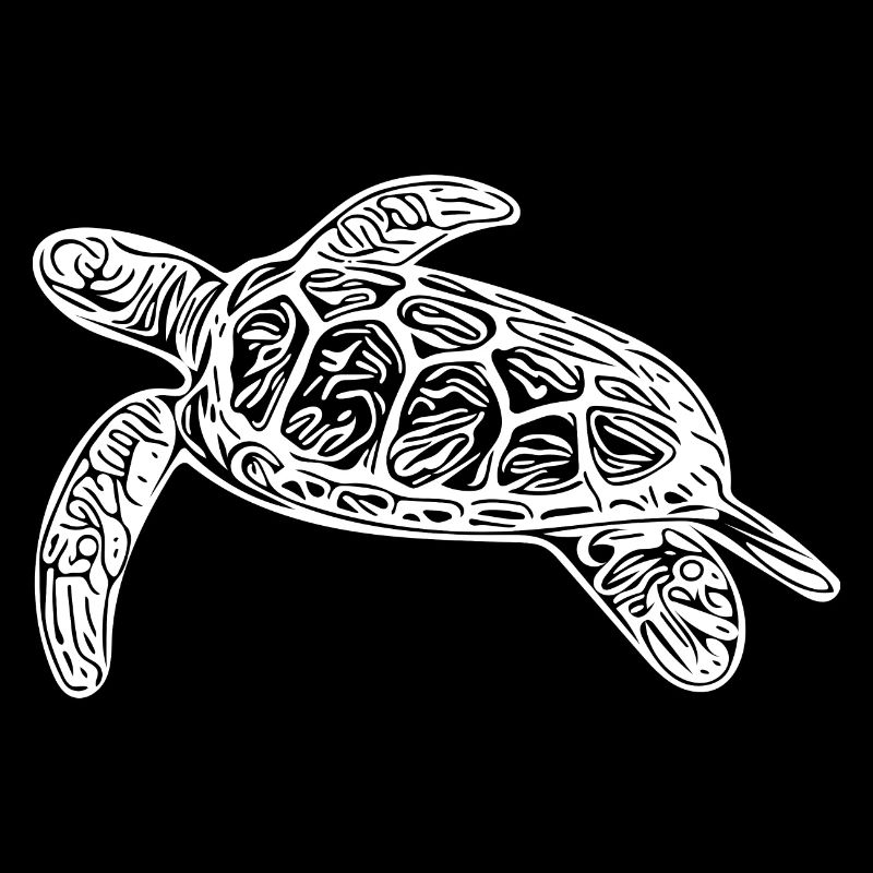 Small floating turtle