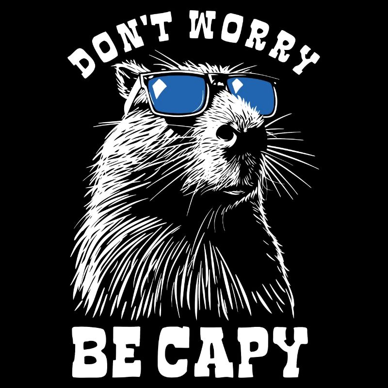 Capybara - Don't worry, be capy - Spruch