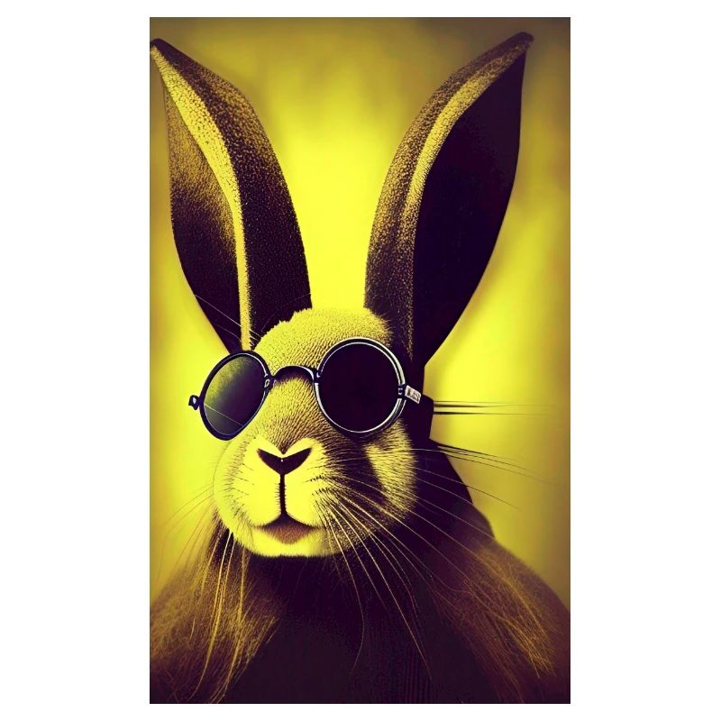 Cool Comic Portrait d’un lapin