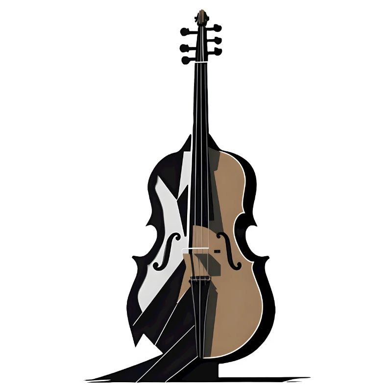 Violoncelle abstrait