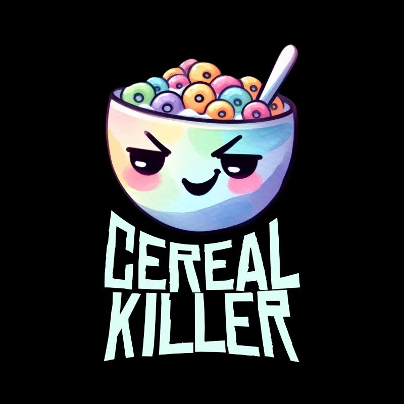 Cereal Killer Breakfast Pun