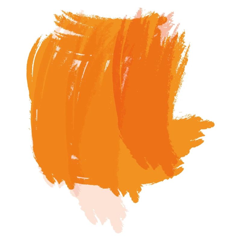 Paint blob splash painter gift colorful orange