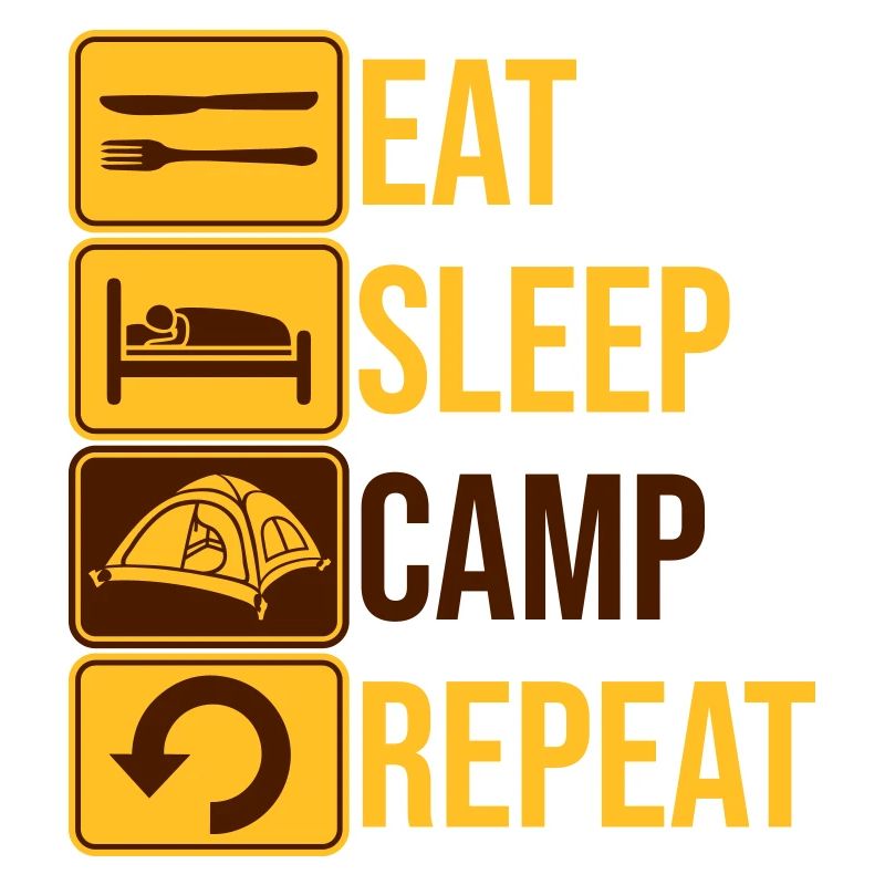 Manger Sleep Camp Répéter